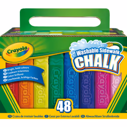 Crayola 48ct Sidewalk chalk, Multi, 4 yr(s), 10 yr(s), Boy/Girl, Child, Indonesia