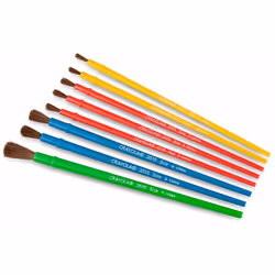 Crayola Paint Brush Set - Assorted Colors (8 Pieces)  Painting Supplies for Kids  Great for Kids Classrooms & Art Projects  Ages 3+