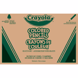 Crayola Colored Pencils Classpack (240ct) Must Have Classroom Supplies for Teachers Bulk Colored Pencils for School 12 Col ...