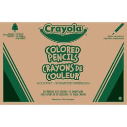 Crayola Colored Pencils Classpack (240ct)  Must Have Classroom Supplies for Teachers  Bulk Colored Pencils for School  12 Colors