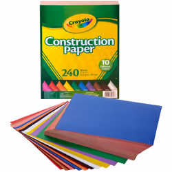 Crayola Construction Paper Pad 9"X12"-240 Sheets