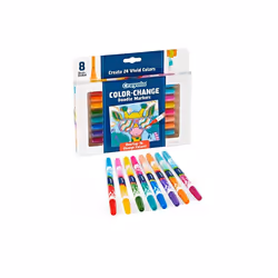 Crayola CYO588315 Color Change Dual End Doodle Markers, Multi Color - Pack of 8