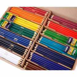 Crayola Colored Pencil Classpack (462ct)  Bulk Colored Pencils  14 Assorted Colors  School Supplies for Teachers  Ages 3+