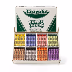 Crayola Jumbo Crayons Classpack 200 Count Toddler Crayons Bulk School Supplies For Teachers 8 Colors