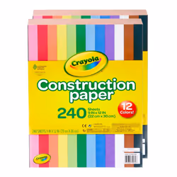 Crayola Construction Paper - 480ct (2pck)  Bulk School Supplies For Kids  Classroom Supplies  Art Paper for Arts & Crafts