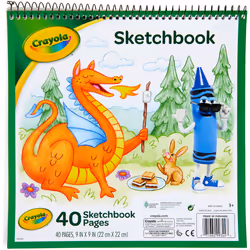 Crayola Sketchbook 9"X9"-40 Sheets 99-3404