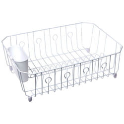 Rubbermaid White Dr VC0S2_6032-AR-WHT 6032ARWHT Large Dish Drainer, No