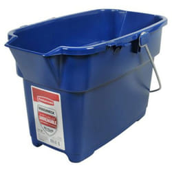 Rubbermaid Roughneck Square Bucket  14-Quart  Blue  Comfortable/Durable Pour Handle  Sturdy Pail Bucket for Household Cleaning/Mopping