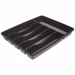 Rubbermaid 1994536 No-Slip Silverware Organizer Cutlery Tray  Large  Grey