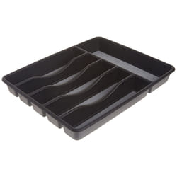 Rubbermaid 1994536 No-Slip Silverware Organizer Cutlery Tray  Large  Grey