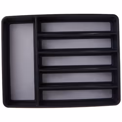Rubbermaid 1994536 No-Slip Silverware Organizer Cutlery Tray  Large  Grey