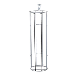 Rubbermaid Garage FastTrack Vertical Ball Rack  Satin Nickel  Wall Mounted Storage System  Holds up to 50 pounds  for Home/Garage  Silver
