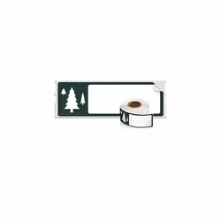 DYMO LabelWriter Holiday Address Labels  Limited Edition  Tree  1-1/8"" x 3-1/2""