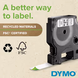 DYMO AllPurpose Labels for DYMO XTL Label Makers  Black on White  14  1 Roll 1868751