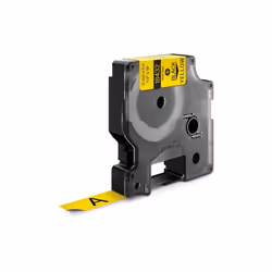 DYMO IND Vinyl Labels, Black on yellow, Multicolour, Vinyl, -40 - 80 °C, UL 969, DYMO