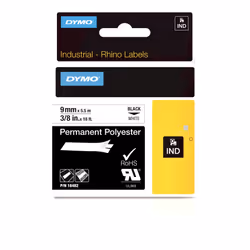 DYMO IND Permanent Polyester, Black on white, Multicolour, Polyester, -40 - 150 °C, UL 969, DYMO