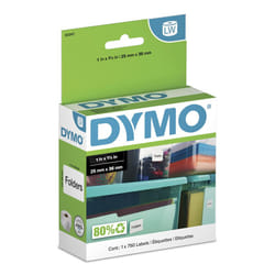 DYMO LABELWRITER WHITE 1 X 1.5 LABELS  750 LABELS PER ROLL  1 ROLL PER BOX.  THI