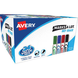 Avery 98188 marker 24 pc(s) Chisel tip Black, Blue, Green, Red