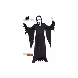 Fun World Light Up Fade Mouth Ghost Face    Child Costume, Large