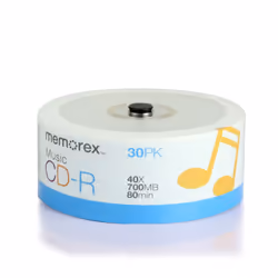 Memorex 32020016609 CD-R 80 40x Eco Spindle Discs  30 Pack