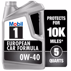 Mobil 1 FS European Car Formula Full Synthetic Motor Oil 0W-40 5 Quart