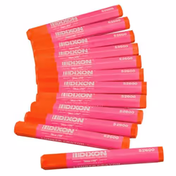 Dixon 52600 Lumber Marking Crayons Fluorescent Pink 12-Pack