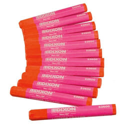 Dixon 52600 Lumber Marking Crayons  Fluorescent Pink  12-Pack