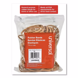 Universal UNV00432 0.04 in. Gauge Size 32 Rubber Bands - Beige (205/Pack)