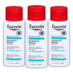 Eucerin Intensive Repair Lotion - Rich Lotion for Very Dry  Flaky Skin - 5 fl. oz. Bottle (Pack of 3)