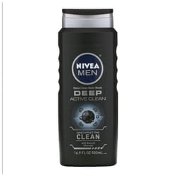 Nivea, Men, Deep Clean Body Wash, Deep Active Clean, 500ml