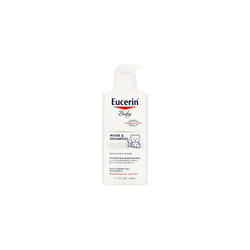 Eucerin, Baby, Wash & Shampoo, Fragrance Free, 400ml