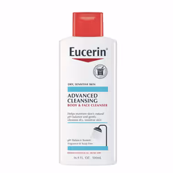 Eucerin Advanced Cleansing Body and Face Cleanser - Fragrance and Soap Free for Dry, Sensitive Skin - 16.9 fl. oz Bottle