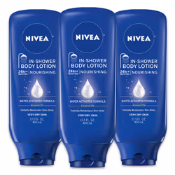 Nivea Nourishing In Shower Lotion, Body Lotion for Dry Skin, 135 Fl Oz Bottle(Pack of 3)