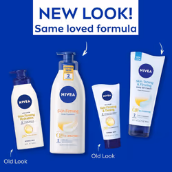 NIVEA Skin Firming Variety Pack with 16.9 Fl Oz Body Lotion and 6.7 Oz Gel-Cream
