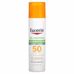 Eucerin, Oil Control, Lightweight Sunscreen Lotion for Face, SPF 50, 2.5 fl oz (75 ml)