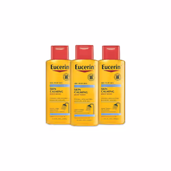 Eucerin Skin Calming Body Wash - Cleanses and Calms to Help Prevent Dry, Itchy Skin - 8.4 fl. oz. Bottle (Pack of 3)