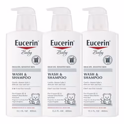 Eucerin, Baby, Wash and Shampoo, Fragrance Freee, 13.5 fl oz (400 ml)