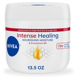 Nivea Intense Healing cream  Moisturizing Body cream for Dry Skin  135 oz jar