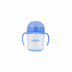 Dr Brown's Soft Spout Toddler Cup with Handles, Blue