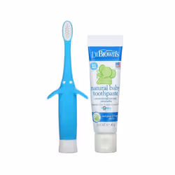 Dr. Brown's, Infant to Toddler Toothbrush Set, Real Pear & Apple