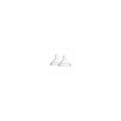 Dr Browns Options+ Level 3 Narrow Neck Teat 2 Pack  - Transparent