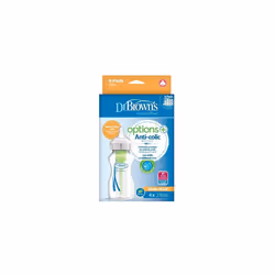Dr Brown's Options+ Anti-Colic Baby Bottles, Four Pack, 270 ml Bottles