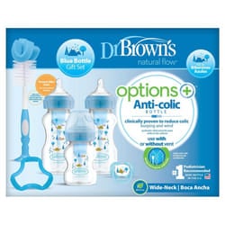 Dr Brown's Options Anti-Colic Baby Bottles Gift Set, Blue