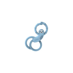 Flexees Sloth Teether for Infant & Baby, Blue, 100% Silicone, BPA Free, 3m+