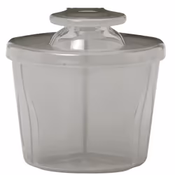 Baby Formula Dispenser with Snap-On Lid for On-The-Go Feedings, Milk Powder Dispenser for Traveling with Infant, Grey