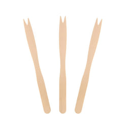 AmerCareRoyal wooden cutlery  fork  5.5  natural  1 000/boxes  10 boxes/carton
