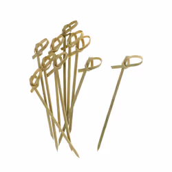 Royal Paper R803 Knotted Bamboo Pick  Olive Green  4-Inch  1000/Carton (RPPR803)