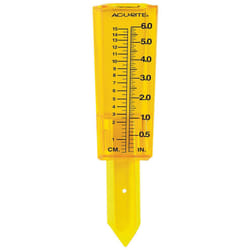 AcuRite 00840A1 Rain Gauge  Medium  Yellow