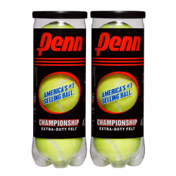 Penn Championship Tennis Balls - Extra Duty Felt Pressurized Tennis Balls - 2 Cans  6 Balls