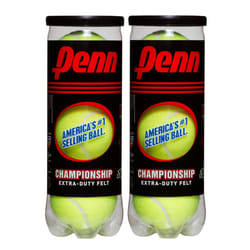 Penn Championship Tennis Balls - Extra Duty Felt Pressurized Tennis Balls - 2 Cans  6 Balls